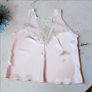 Alexandra Nicole pale pink chemise with lace size medium